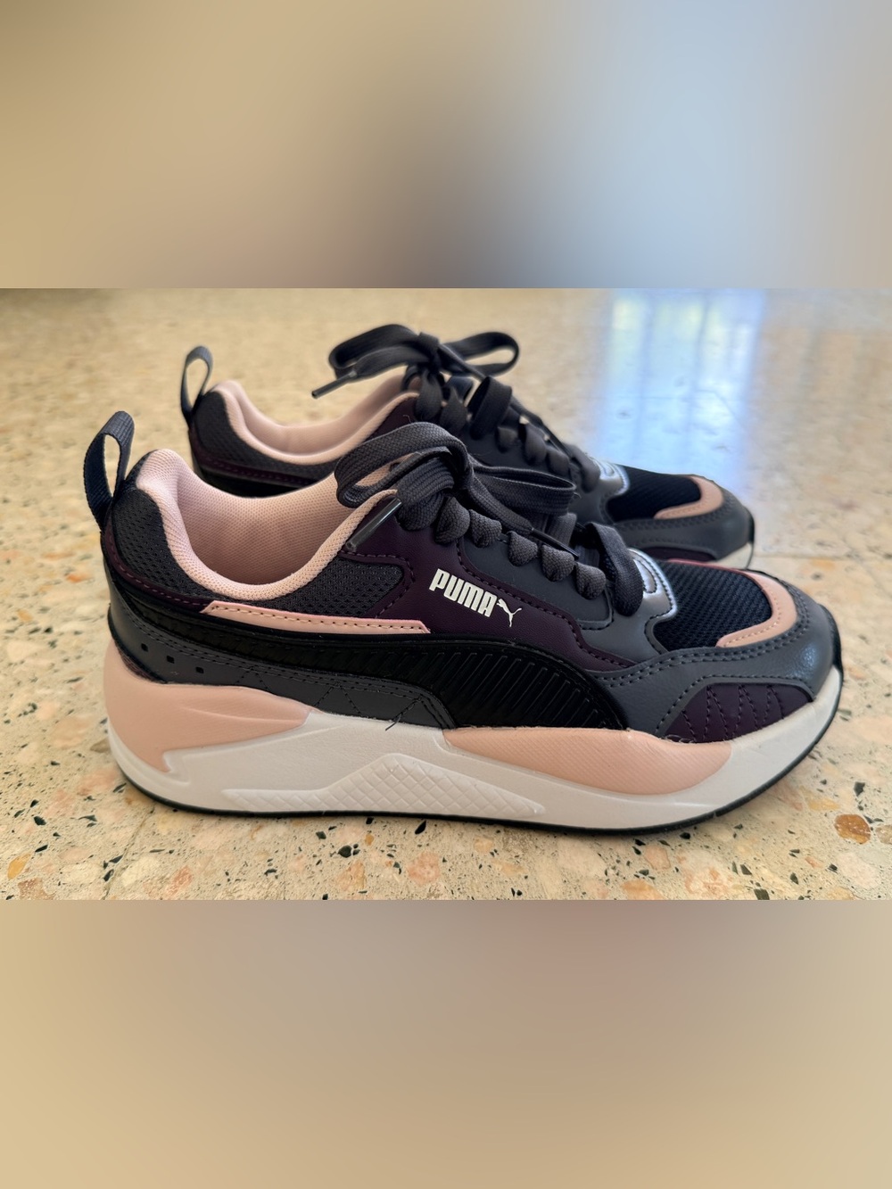 PUMA X-Ray Speed Chunky Sneakers Dark Purple & Pink Women’s Size 6
